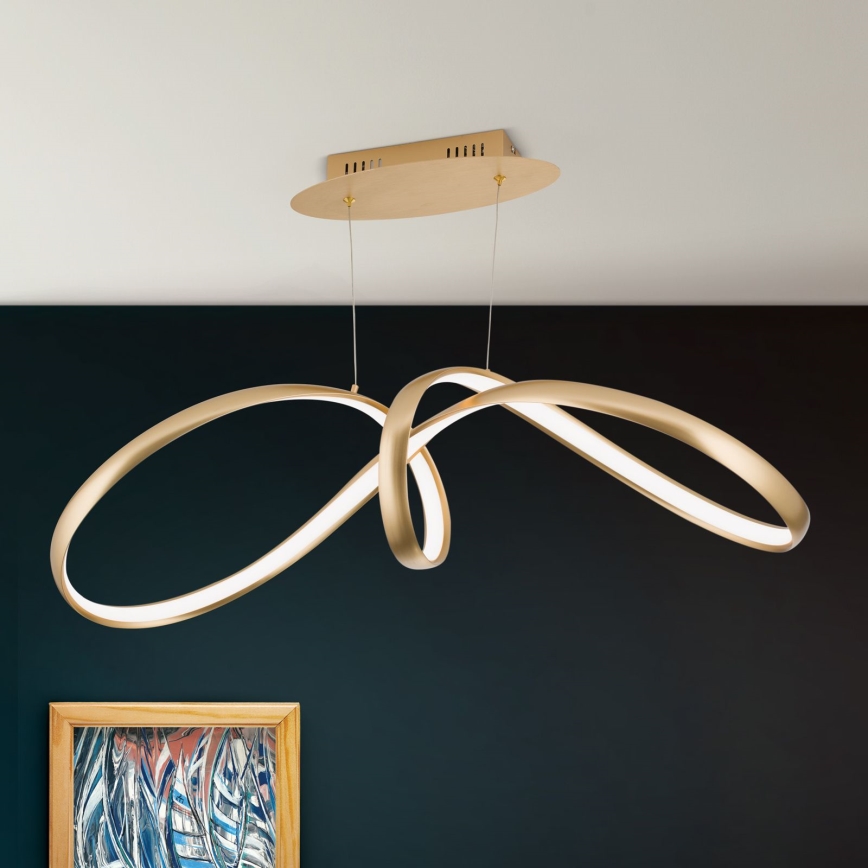 LED Dimbart taklampa CIRCUS LED/36W/230V guld
