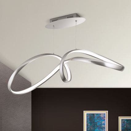 LED Dimbart taklampa CIRCUS LED/36W/230V silver