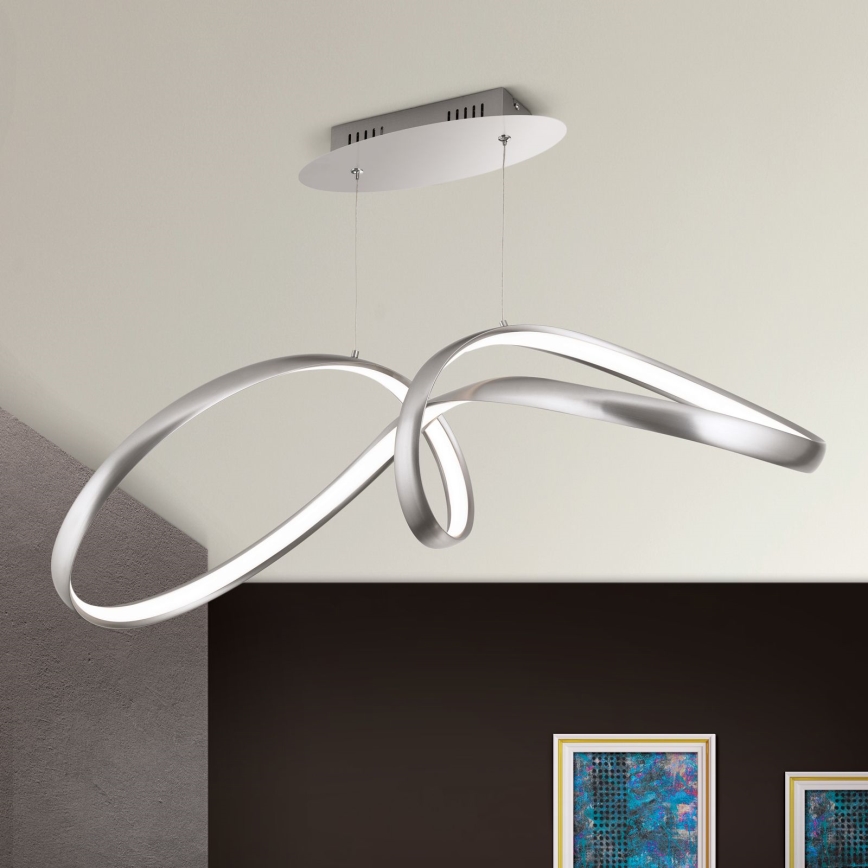 LED Dimbart taklampa CIRCUS LED/36W/230V silver