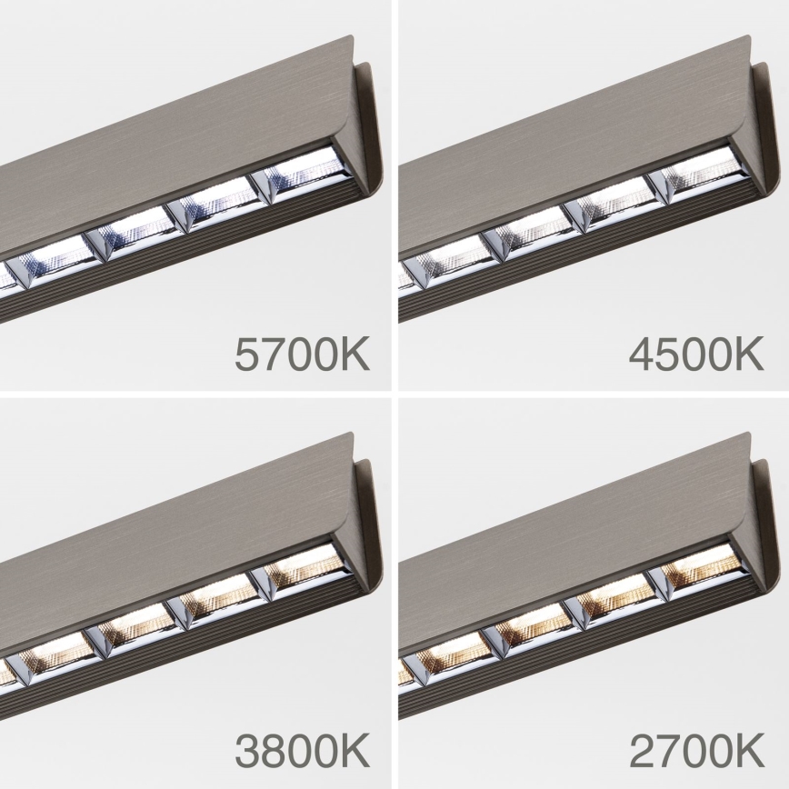 LED Dimbart taklampa TARA LED/44W/230V 2700/3800/4500/5700K mattkrom