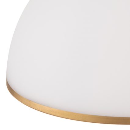 Ljuskrona med textilsladd OLD LAMP 1xE27/40W/230V vit/mässing