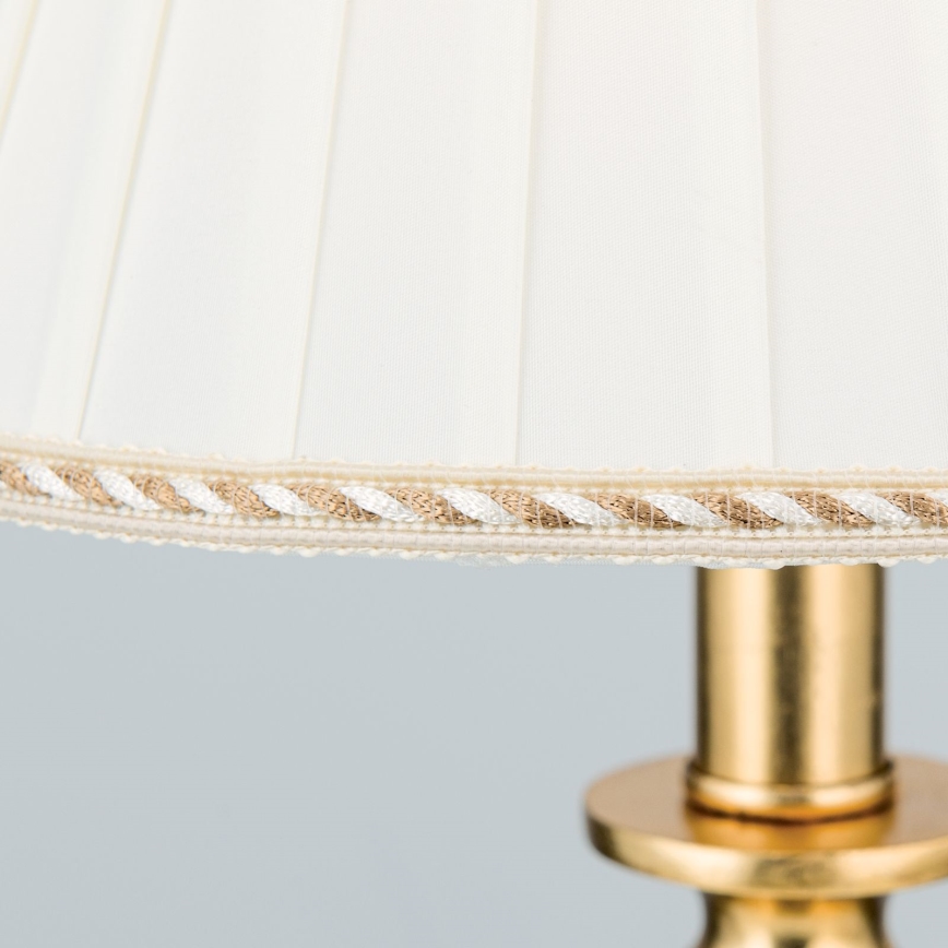 Bordslampa FONSA 1xE27/60W/230V 61 cm vit/guld
