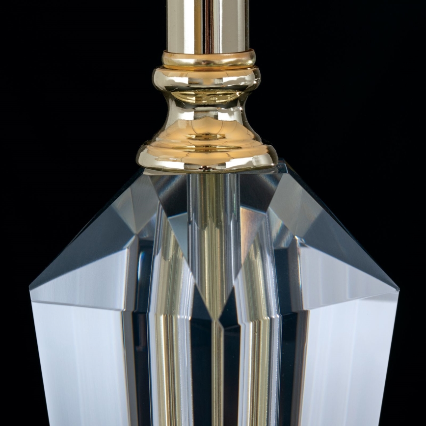 Bordslampa i kristall VERONIQUE 1xE27/60W/230V grädde/guld