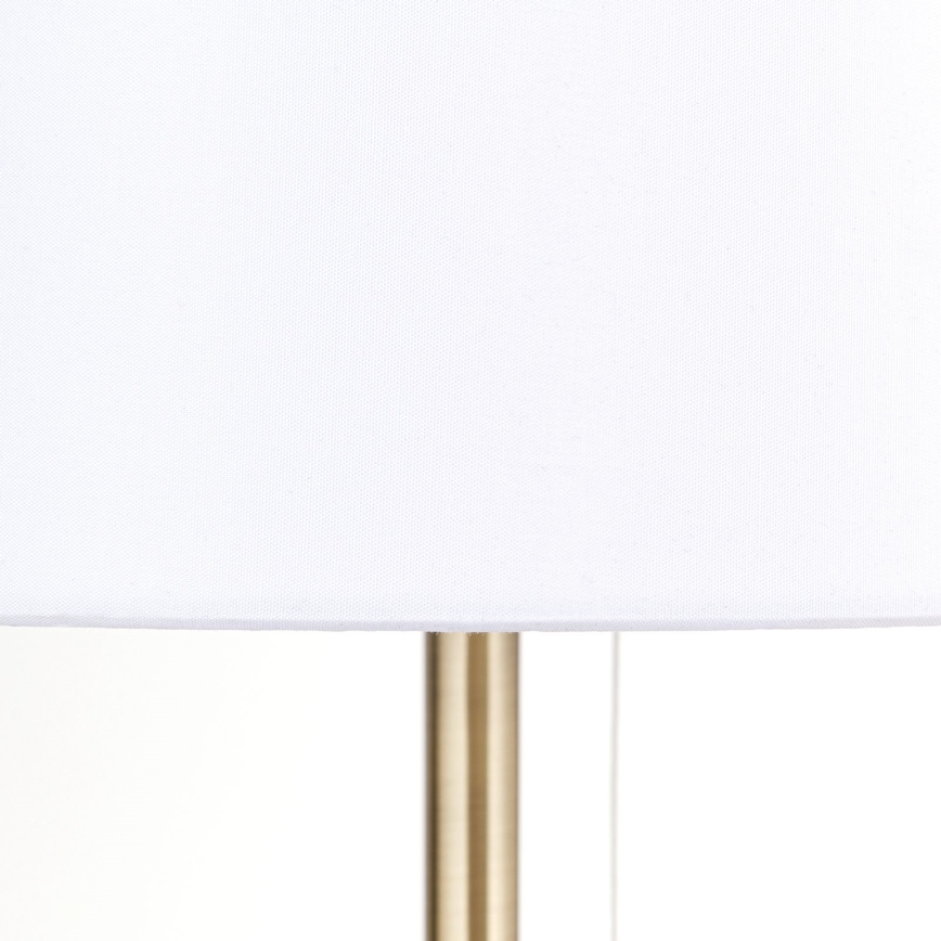 Bordslampa med USB-port LUDWIG 1xE27/40W/230V 50 cm vit/guld