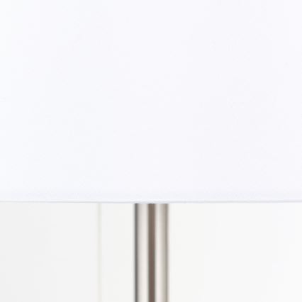 Bordslampa med USB-port LUDWIG 1xE27/40W/230V 50 cm vit/matt krom