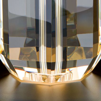 Bordslampa ALEXIS 1xE27/60W/230V grädde/guld/genomskinlig
