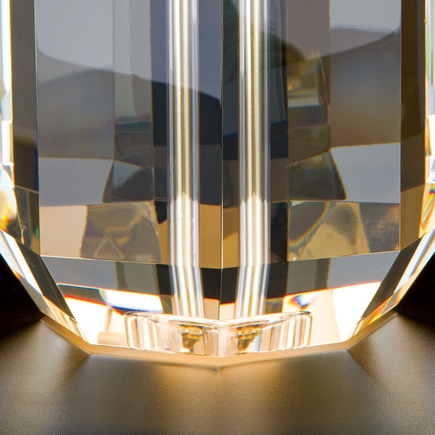 Bordslampa ALEXIS 1xE27/60W/230V grädde/guld/genomskinlig
