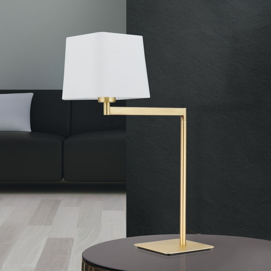 Bordslampa CARLTON 1xE27/40W/230V vit/guld