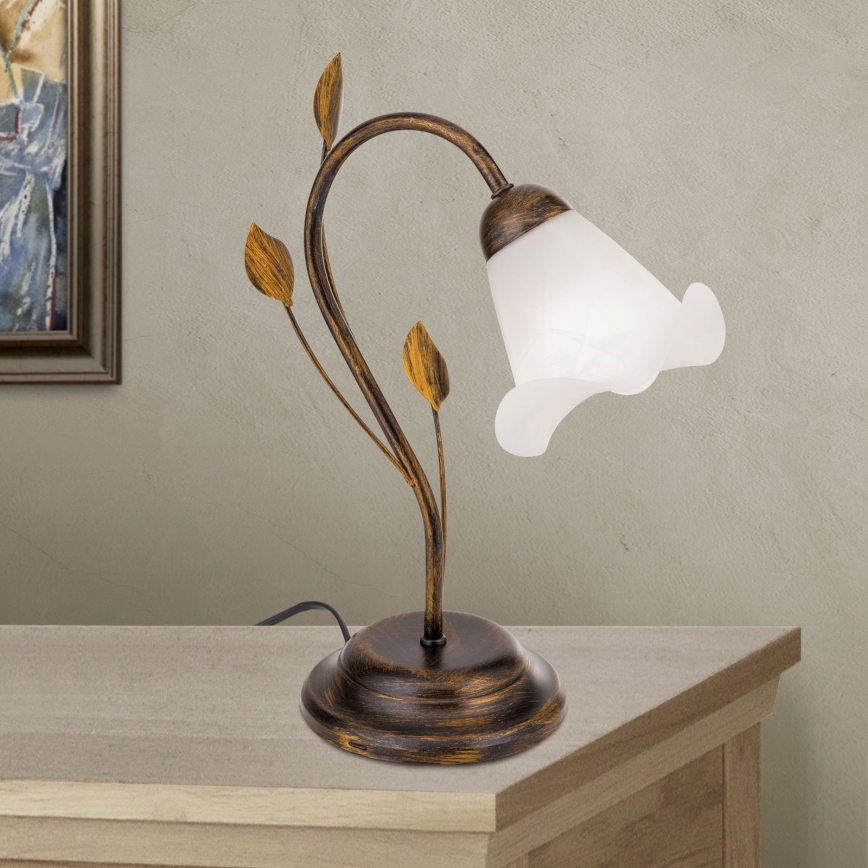 Bordslampa SISI 1xE14/40W/230V brons/patina