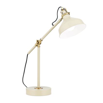 Bordslampa SCHILLER 1xE27/40W/230V grädde/brons
