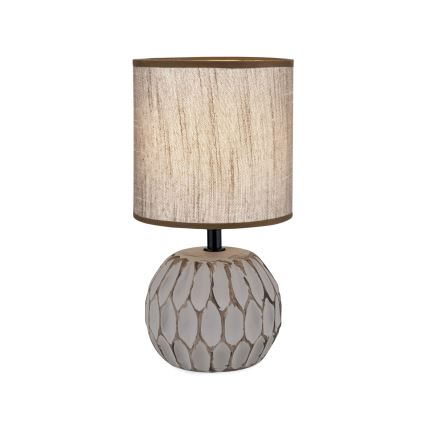 Bordslampa PINIA 1xE14/25W/230V keramik beige/grå