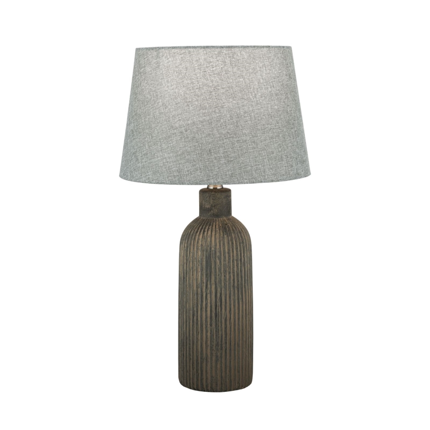 Bordslampa ORCHID 1xE27/40W/230V keramik brun/grå