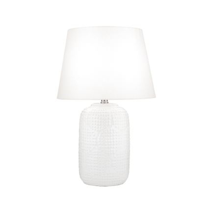 Bordslampa CORAL 1xE27/40W/230V keramik/vit