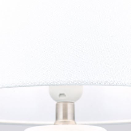Bordslampa CORAL 1xE27/40W/230V keramik/vit