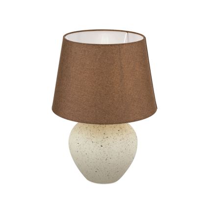 Bordslampa MASAI 1xE27/40W/230V keramik brun/beige
