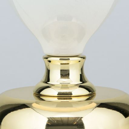 Bordslampa OVUM 1xE27/40W/230V 48 cm keramik vit/guld