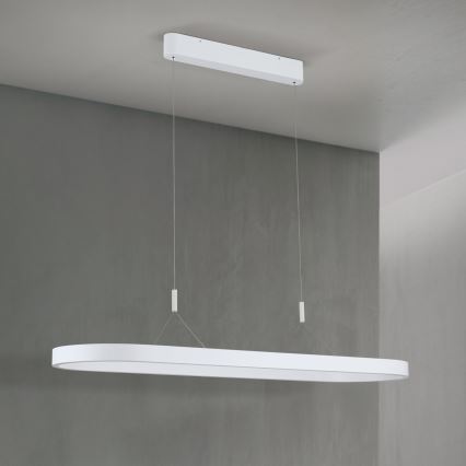 LED-pendel med vajer CARRARA LED/80W/230V 2700/3000/4000K vit