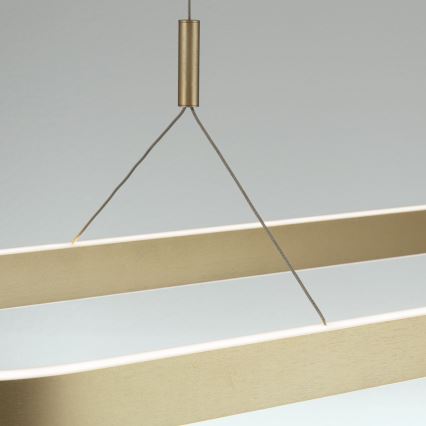 LED-pendel med vajer CARRARA LED/80W/230V 2700/3000/4000K guld