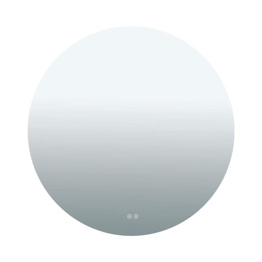 LED-badrumsspegel, uppvärmd, väggmonterad med belysning FOCUS LED/27W/230V 3000/4200/6000K Ø 80 cm IP44
