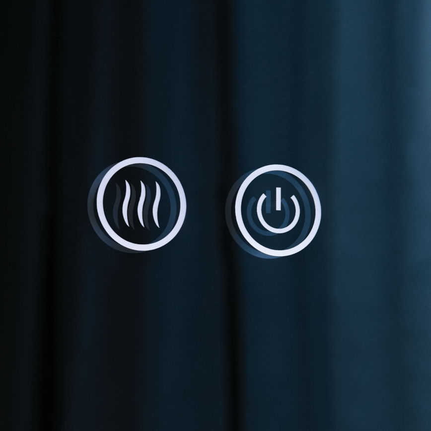 LED-badrumsspegel, uppvärmd, väggmonterad med belysning FOCUS LED/27W/230V 3000/4200/6000K Ø 80 cm IP44