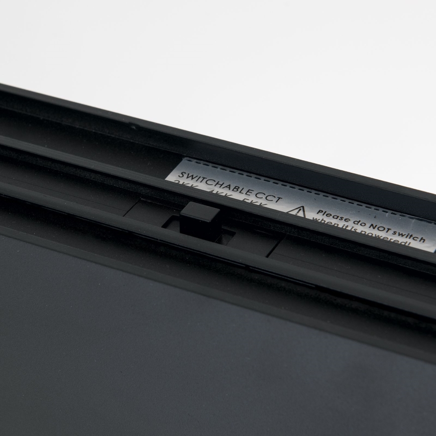 LED tak-/pendellampa 2-i-1 PALKKI LED/38W/230V 3000/4000/5000K svart