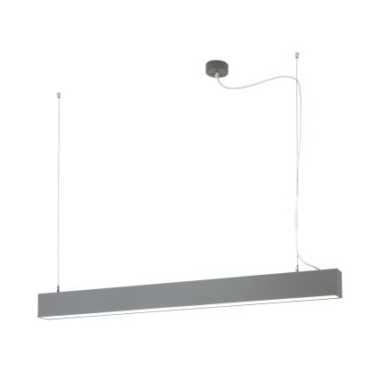 LED tak-/hänglampa 2-i-1 PALKKI LED/38W/230V 3000/4000/5000K grå
