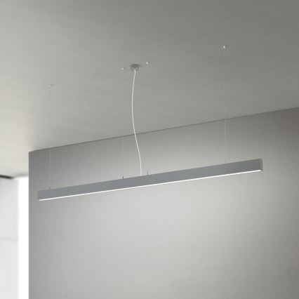LED tak-/hänglampa 2-i-1 PALKKI LED/38W/230V 3000/4000/5000K grå