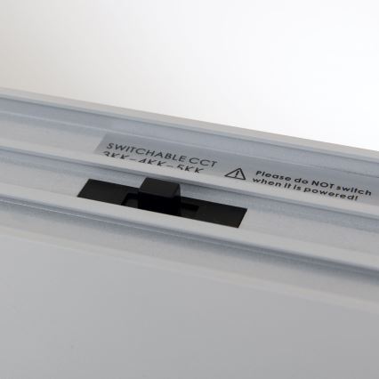 LED tak-/hänglampa 2-i-1 PALKKI LED/38W/230V 3000/4000/5000K grå