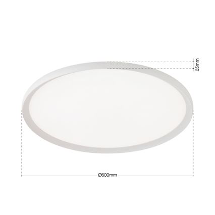 LED-taklampa KANT LED/50W/230V 2700/3200/4000K Ø 60 cm vit