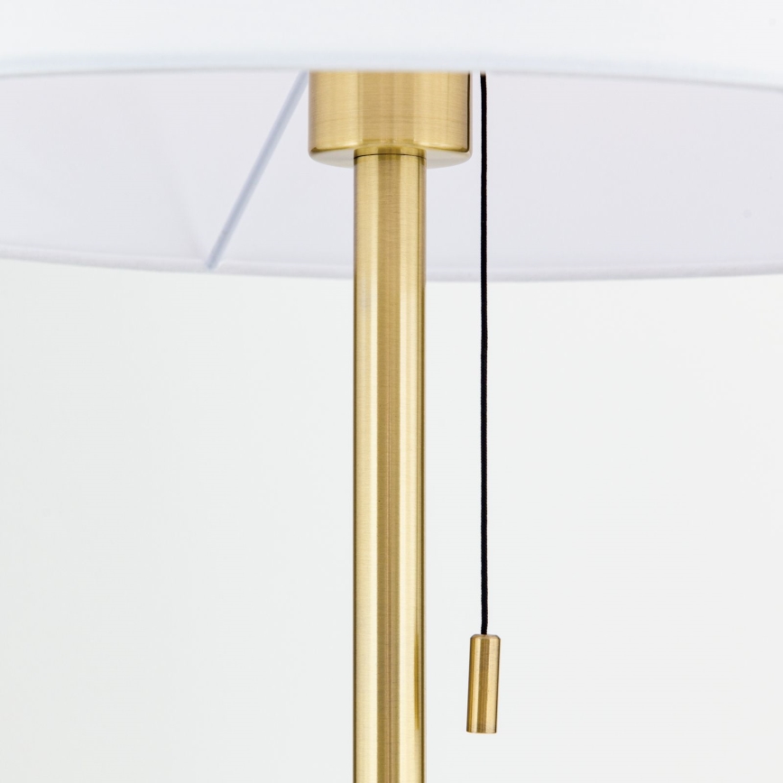 Golvlampa LUDWIG 1xE27/40W/230V vit/guld