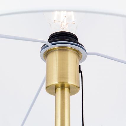 Golvlampa LUDWIG 1xE27/40W/230V vit/guld
