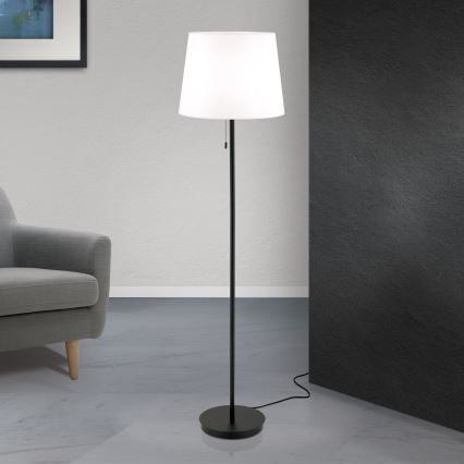 Golvlampa LUDWIG 1xE27/40W/230V vit/svart