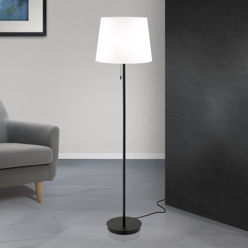 Golvlampa LUDWIG 1xE27/40W/230V vit/svart