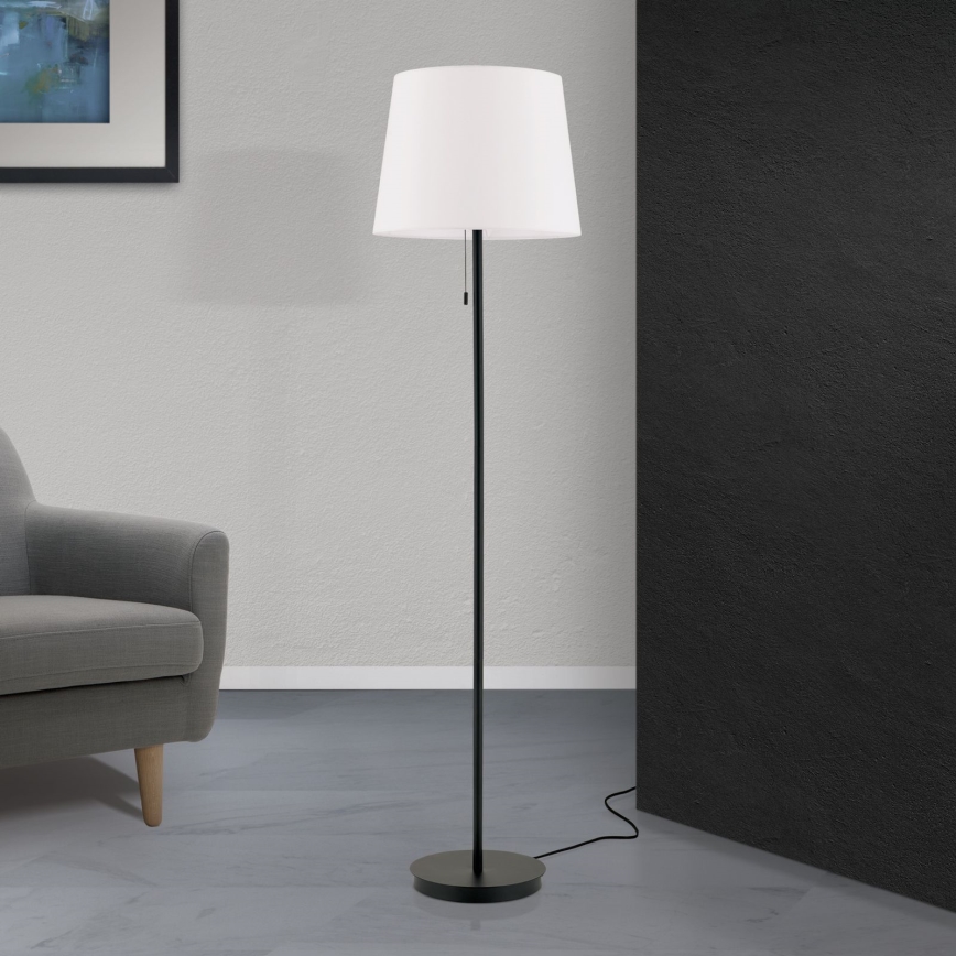 Golvlampa LUDWIG 1xE27/40W/230V vit/svart