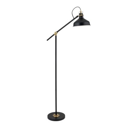 Golvlampa SCHILLER 1xE27/40W/230V svart/brons