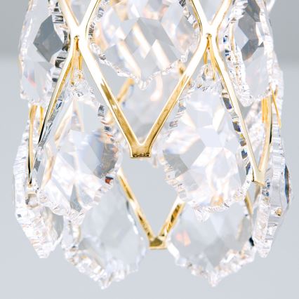 Pendellampa på sladd RITA 1xG9/40W/230V, guld