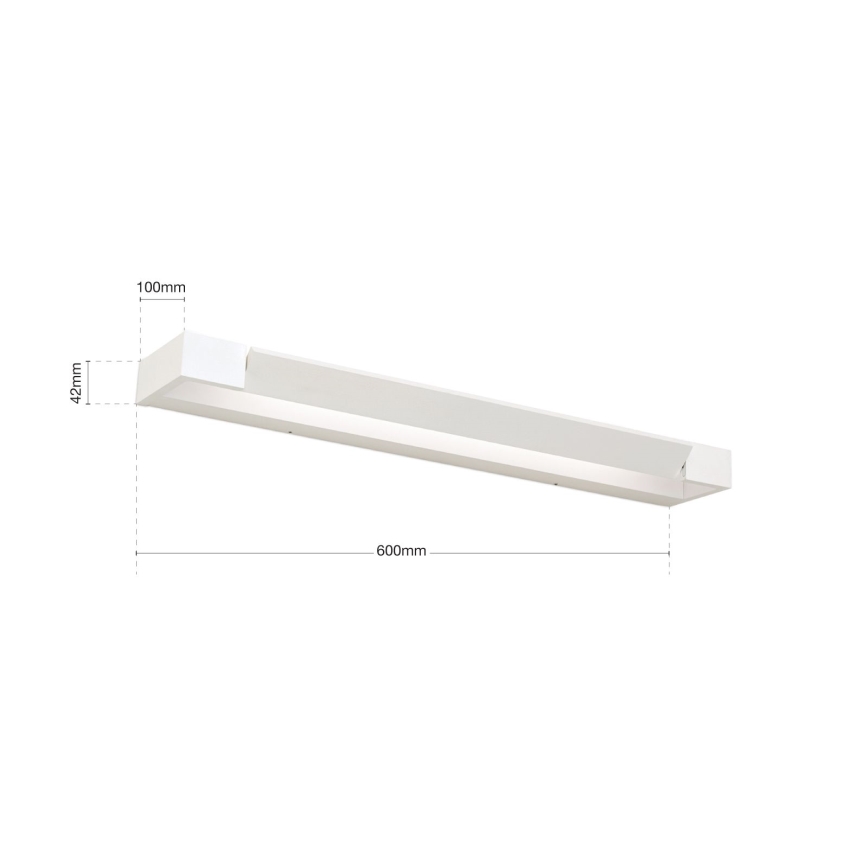 Badrumsspegel med LED-belysning MARILYN LED/18W/230V 60 cm IP44 vit