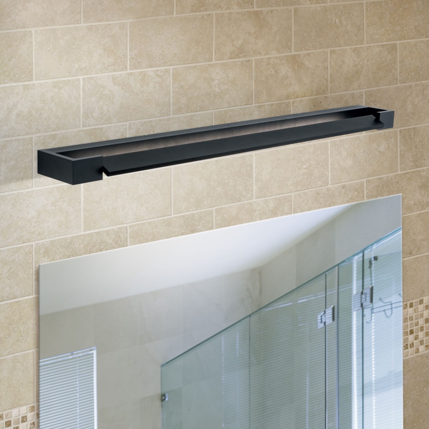 Badrumsspegel med LED-belysning MARILYN LED/24W/230V 90 cm IP44 svart