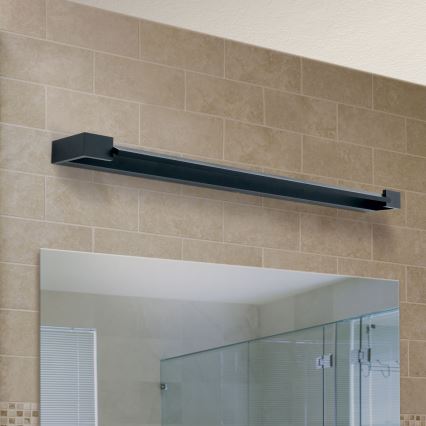 Badrumsspegel med LED-belysning MARILYN LED/24W/230V 90 cm IP44 svart