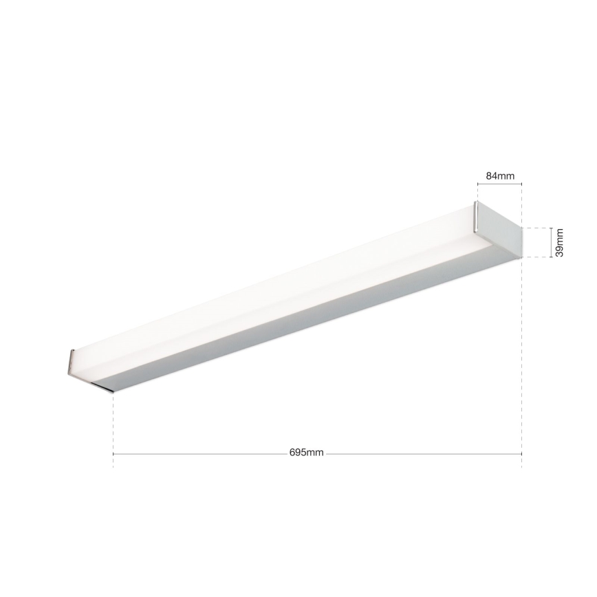 LED spegelbelysning MARILYN LED/17W/230V 69,5 cm skinande krom