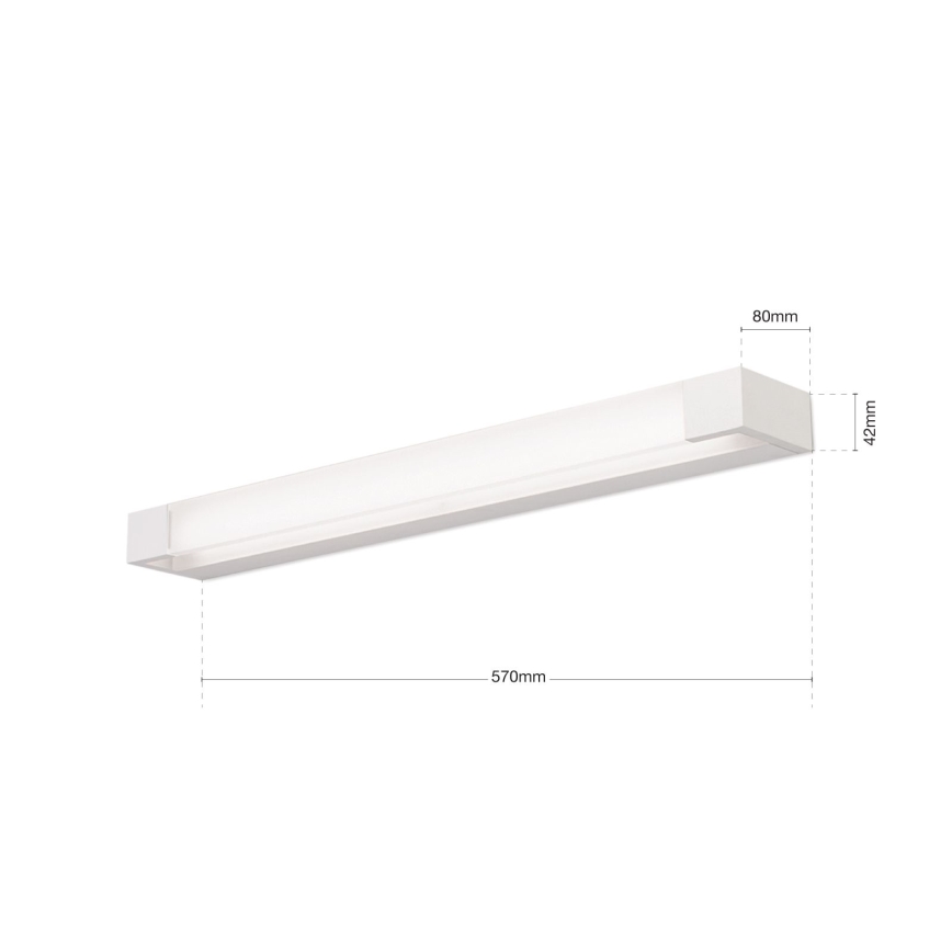 Badrumsspegel med LED-belysning MARILYN LED/21W/230V 57 cm IP44 vit