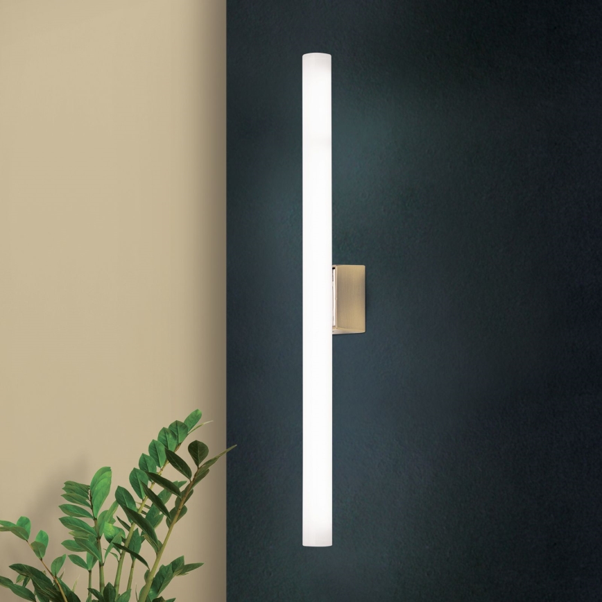 LED väggbelysning VISAGIST 1xS14d/8W/230V mässing