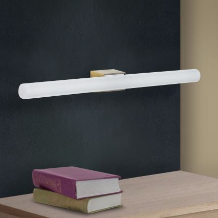 LED väggbelysning VISAGIST 1xS14d/8W/230V mässing