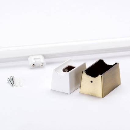 LED väggbelysning VISAGIST 1xS14d/8W/230V mässing