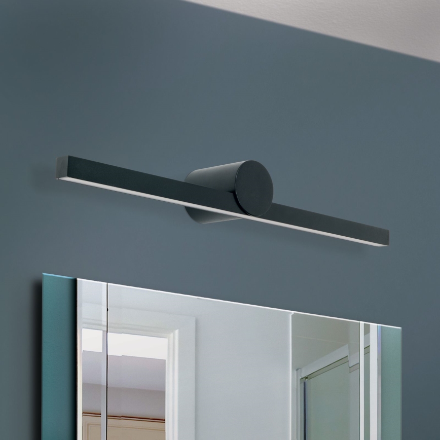 Badrumsspegel med LED-belysning BEAUTY LED/12W/230V 61 cm IP54 svart