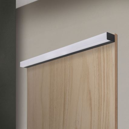 Badrumsspegel med LED-belysning HORIZON LED/18W/230V 3000/4000K 90 cm IP44 svart