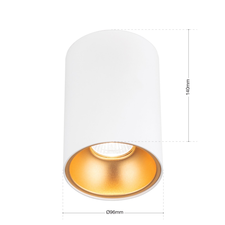 Spotlight STARLIGHT 1xGU10/50W/230V vit/guld