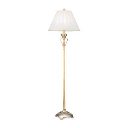 Golvlampa TIZIA 1xE27/60W/230V vit/guld/patina