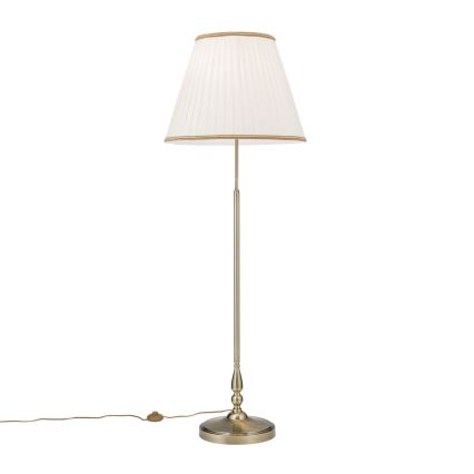 Golvlampa TONIA 2xE27/60W/230V 154 cm vit/brons