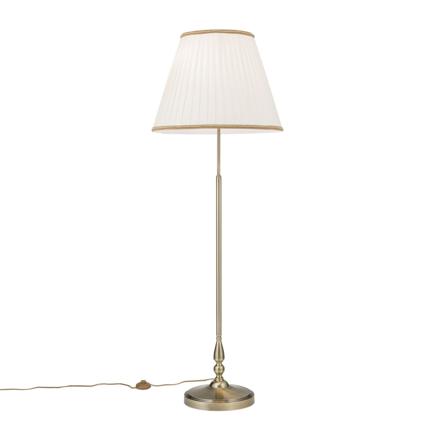 Golvlampa TONIA 2xE27/60W/230V 154 cm vit/brons